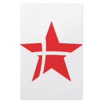denmark star icon customized stationery