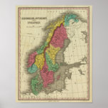 Denmark, Sweden, And Norway Print