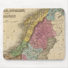 Denmark, Sweden, Norway Mousepad