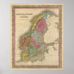 Denmark, Sweden, Norway Print