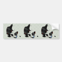 Denmark Trendy Peace Sign with Dane map Bumper Stickers