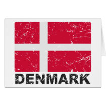 Denmark Vintage Flag cards by allworldtees Denmark Vintage Flag cards