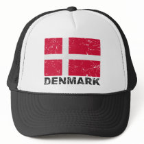 Denmark Vintage Flag hats by allworldtees Denmark Vintage Flag hats