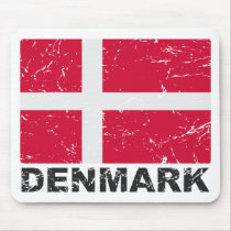 Denmark Vintage Flag mousepads by allworldtees Denmark Vintage Flag mousepads