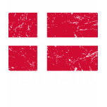 Denmark Vintage Flag Tee Shirts