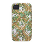 Dense ivy and trellis pattern wallpaper, 1853-1859 casemate cases