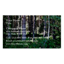 Dense woodland scenes business card template