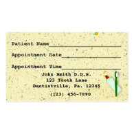 Dental Appointment Business Card