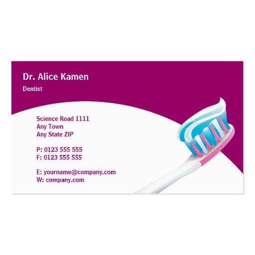 Dental Appointment Card | Dentist Business Card
