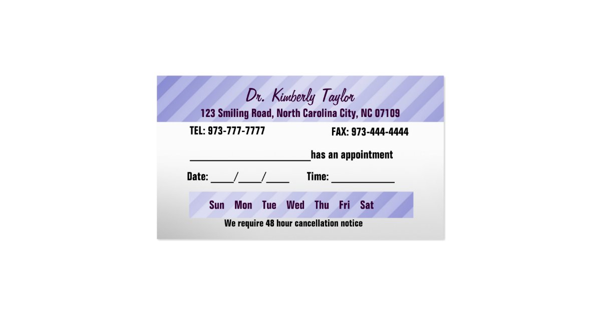 dental appointment cards template zazzle dentist appointment card template