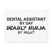 Dental Assistant Deadly Ninja Postcards