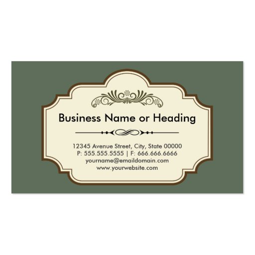 Dental Assistant - Retro Chic Lace Business Card Templates (back side)