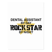 Dental Assistant Rock Star Postcards