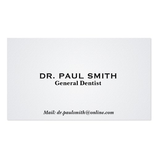 Dental - Business Cards (back side)