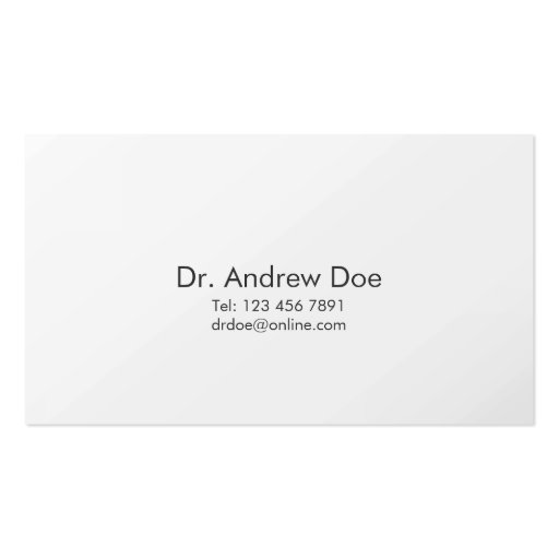 Dental - Business Cards (back side)