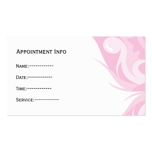 Dental businesscards with appointment card business card (back side)
