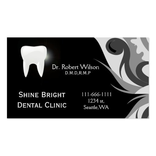 Dental businesscards with appointment card business cards (front side)