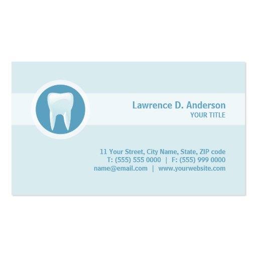 Dental Care / Dentist business card (front side)