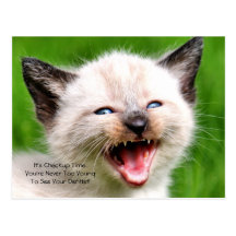 Dental Checkup Appointment Reminder Baby Teeth Postcards