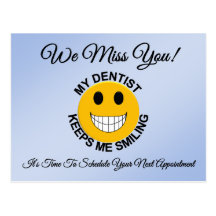Dental Checkup Appointment Reminder Postcard