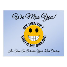 Dental Checkup Appointment Reminder Postcard