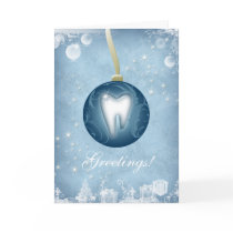 Dental Christmas Card Ice Blue by BestCards Dental Christmas Card Ice Blue
