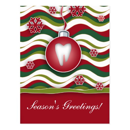 Dental Christmas Cards, Dental Christmas Card Templates, Postage