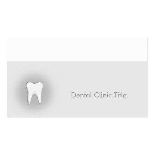 Dental clinic business card (front side)
