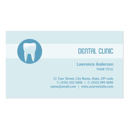Dental Clinic / Dentist business card (front side)