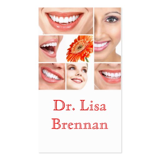 Dental / Dentist / Dentistry Business Card (front side)