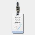 Dental Design Tooth and Brush Luggage Tags