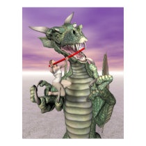 Dental Dragon Poster posters by jcrabb_digital Dental Dragon Poster posters