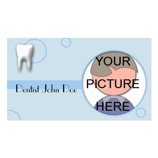 Dental / General Dentist Picture Business Card (front side)