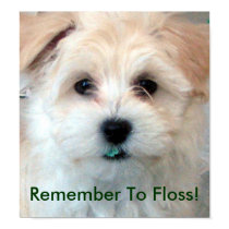Dental Hygiene Floss Puppy posters