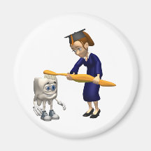 Dental Hygiene or Dentist Graduation Gifts Refrigerator Magnet