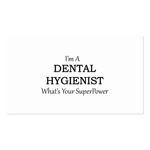 DENTAL HYGIENIST BUSINESS CARD Zazzle