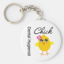 Dental Hygienist Chick v2 Key Chains
