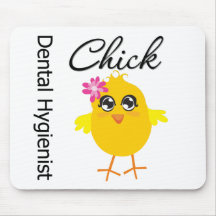 Dental Hygienist Chick v2 Mouse Pads