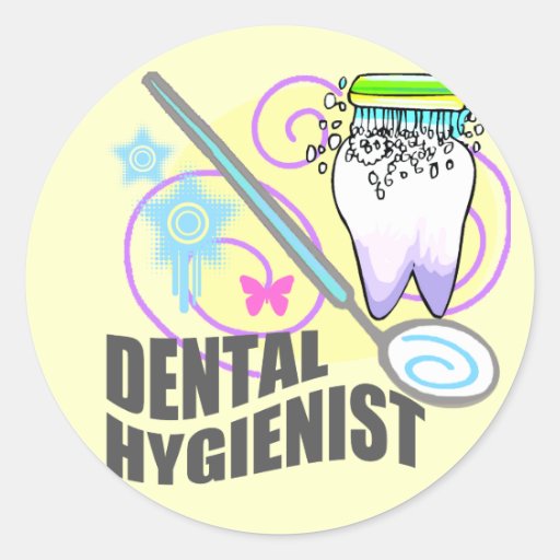 Dental Hygienist Classic Round Sticker | Zazzle