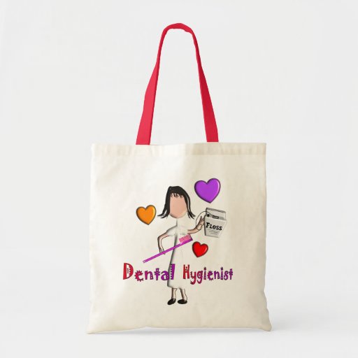 Dental Hygienist Gifts Adorable Hearts Design Bags Zazzle