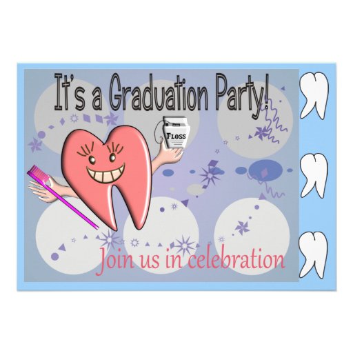 Dental Hygienist Graduation Invitations Zazzle