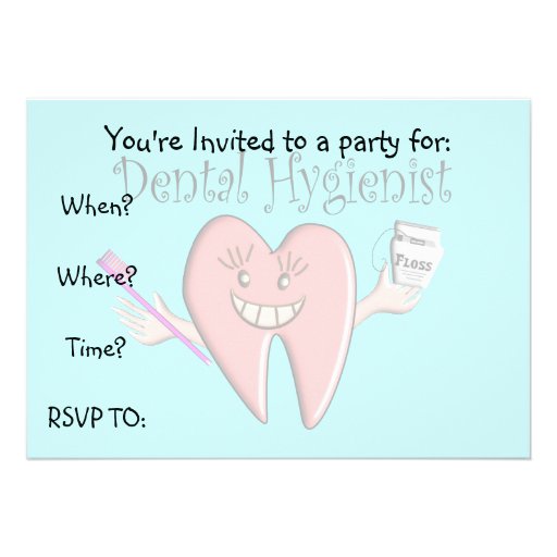 Dental Hygienist Graduation Invitations