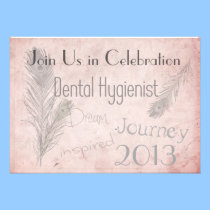 Dental Hygienist Graduation Invitations Soft Style invitations