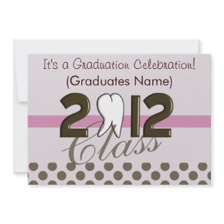 Dental Hygienist Graduation Party Invitations 2012