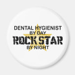 Dental Hygienist Rock Star Fridge Magnets
