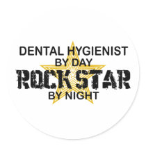 Dental Hygienist Rock Star stickers