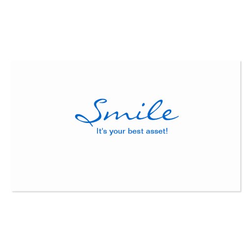 Dental Molar Heart Logo Business Card Blue 2 (back side)