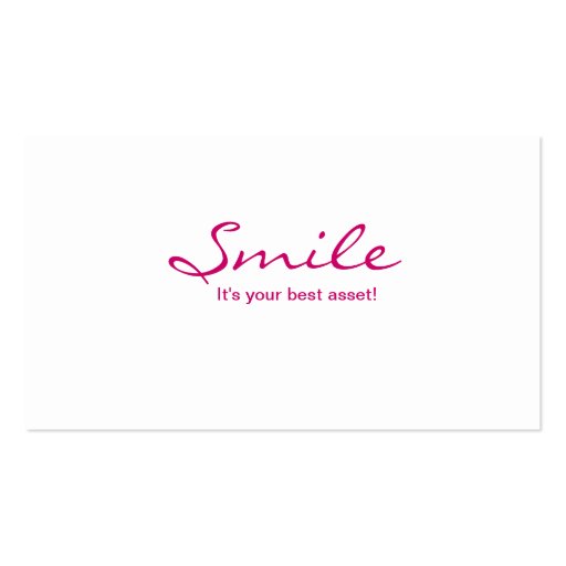 Dental Molar Heart Logo Business Card Pink 2 (back side)