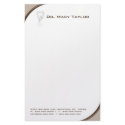 Dental Molar Tooth Stationery Beige Curve