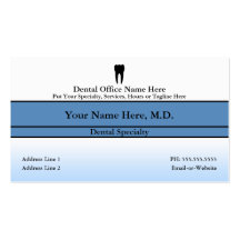 dental office business cards